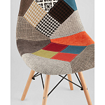 Пластиковый стул на ножках из массива бука Eames Пэчворк варинант исполнения - 2 | Loft Concept в Челябинске