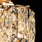 Потолочный светильник круглый с прозрачными подвесками Lunet варинант исполнения - 4 | Loft Concept в Челябинске