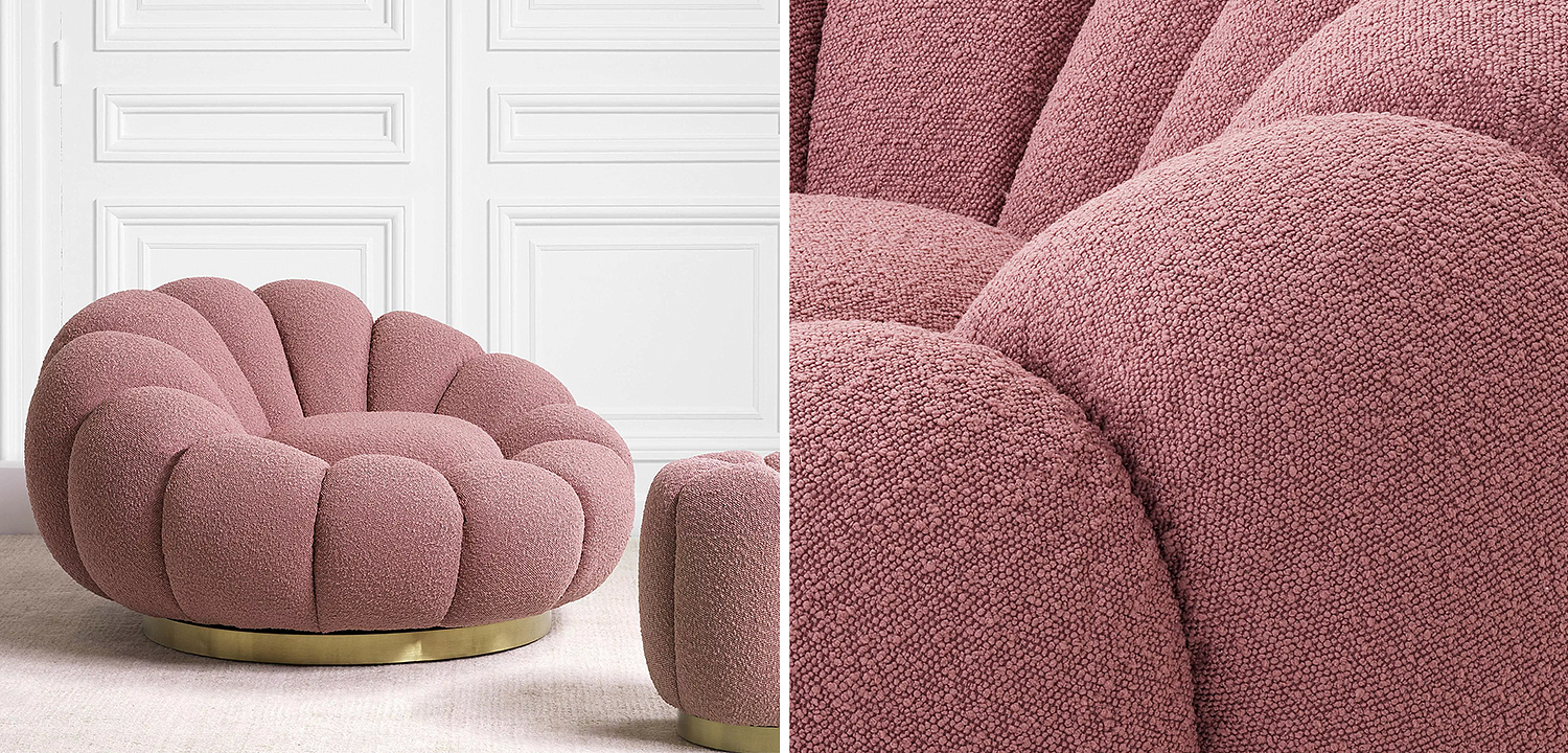 Кресло Eichholtz Swivel Chair Mello Rose Кресло Eichholtz Swivel Chair Mello Rose - Loft-Concept в Челябинске
