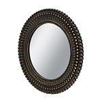 Зеркало круглое с текстурированным дизайном рамы Helios варинант исполнения - 2 | Loft Concept в Челябинске