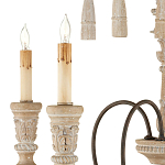 Люстра с состаренными резными элементами Big Graceful Profile варинант исполнения - 1 | Loft Concept в Челябинске