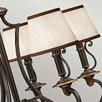 Люстра бронзового цвета с бежевыми абажурами из органзы в классическом стиле Hinkley варинант исполнения - 13 | Loft Concept в Челябинске