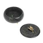 Шкатулка круглая из натурального камня змеевик Stone Casket варинант исполнения - 4 | Loft Concept в Челябинске