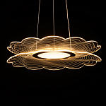 Люстра с прозрачным волнистым плафоном в форме цветка Ethereal Bloom варинант исполнения - 7 | Loft Concept в Челябинске