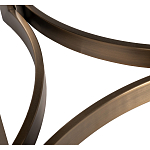 Столик журнальный с круглой мраморной столешницей Unique Stone Design варинант исполнения - 5 | Loft Concept в Челябинске