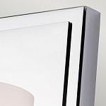 Бра для ванных комнат с белым цилиндрическим плафоном на прямоугольном основании цвета хром Feiss варинант исполнения - 2 | Loft Concept в Челябинске