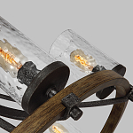 Люстра с цилиндрическим плафонами из толстого волнистого стекла в индустриальном стиле Feiss варинант исполнения - 9 | Loft Concept в Челябинске