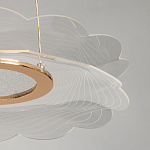 Люстра с прозрачным волнистым плафоном в форме цветка Ethereal Bloom варинант исполнения - 10 | Loft Concept в Челябинске