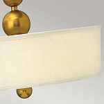 Люстра подвесная с белым тканевым цилиндрическим абажуром и декоративными шарами Hinkley варинант исполнения - 11 | Loft Concept в Челябинске