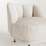 Кресло Briancon с полукруглой спинкой на металлических ножках  варинант исполнения - 2 | Loft Concept в Челябинске