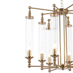 Люстра с 8-ю прозрачными цилиндрическими плафонами Jeanette варинант исполнения - 9 | Loft Concept в Челябинске