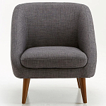 Кресло серое Pauley Grey Armchair варинант исполнения - 3 | Loft Concept в Челябинске