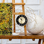 Часы настенные из металла с чёрным циферблатом Current Time варинант исполнения - 4 | Loft Concept в Челябинске