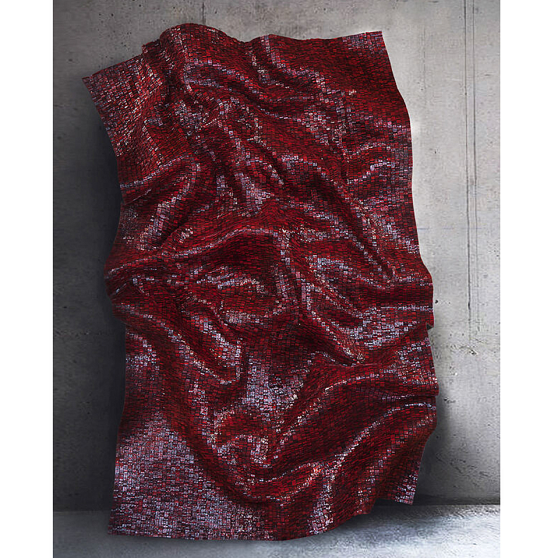 Панно «Red Flow» Бордовый в Челябинске | Loft Concept 