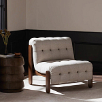 Кресло с деревянным каркасом и обивкой из ткани букле Medieval Furniture варинант исполнения - 2 | Loft Concept в Челябинске