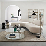 Приставной стол из сплава алюминия Solaris варинант исполнения - 3 | Loft Concept в Челябинске