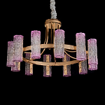 Люстра круглая с текстурными цилиндрическими плафонами Glimpse варинант исполнения - 2 | Loft Concept в Челябинске