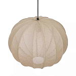 Подвесной светильник с бежевым тканевым абажуром Modern Textured Table Lamp варинант исполнения - 3 | Loft Concept в Челябинске