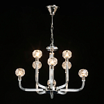Люстра с 8-ю лампами и гранеными стеклянными плафонами Prism Gala варинант исполнения - 3 | Loft Concept в Челябинске