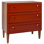 Комод красный из массива бука с 3-мя ящиками Wenge Light варинант исполнения - 1 | Loft Concept в Челябинске