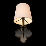 Бра с белым текстильным абажуром и фигурным основанием с зеркальной вставкой Vitorino варинант исполнения - 17 | Loft Concept в Челябинске