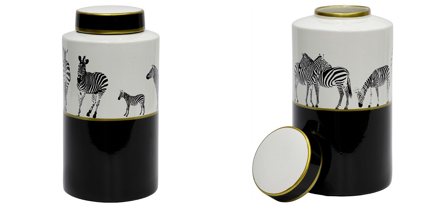 Ваза Zebra Vase white and black 32 Ваза Zebra Vase white and black 32 - Loft-Concept в Челябинске