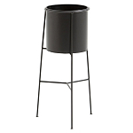 Кашпо из металла Elevated Planters черное варинант исполнения - 1 | Loft Concept в Челябинске