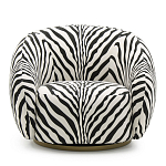 Кресло Bear с принтом Зебра варинант исполнения - 2 | Loft Concept в Челябинске