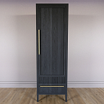 Узкий Шкаф Primo с 2 выдвижными ящиками Черный дуб варинант исполнения - 2 | Loft Concept в Челябинске