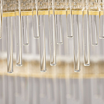 Люстра круглая с прозрачными стеклянными трубками 51 см Nembus варинант исполнения - 10 | Loft Concept в Челябинске