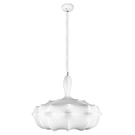 Подвесной светильник с белым фигурным абажуром и мягкими волнистыми краями Cloud Motion  варинант исполнения - 11 | Loft Concept в Челябинске
