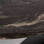 Стол журнальный овальный с столешницей из искусственного мрамора Alonso Gloss варинант исполнения - 3 | Loft Concept в Челябинске