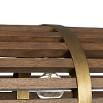 Люстра линейная полукруглой формы Wooden Horseshoe варинант исполнения - 1 | Loft Concept в Челябинске