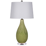 Настольная лампа зеленая грушевидной формы Rich Green Glaze варинант исполнения - 3 | Loft Concept в Челябинске