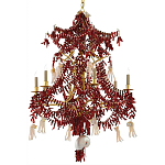 Люстра с декором в виде кораллов и ракушек Corals and Shells Chandelier Red варинант исполнения - 3 | Loft Concept в Челябинске