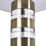 Настольная лампа с цилиндрическим основанием и белым абажуром Crystal Harmony  варинант исполнения - 2 | Loft Concept в Челябинске