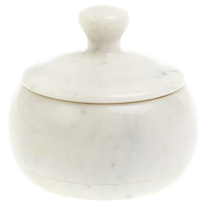 Сахарница из натурального камня Мрамор Белый Stone Sugar Bowls