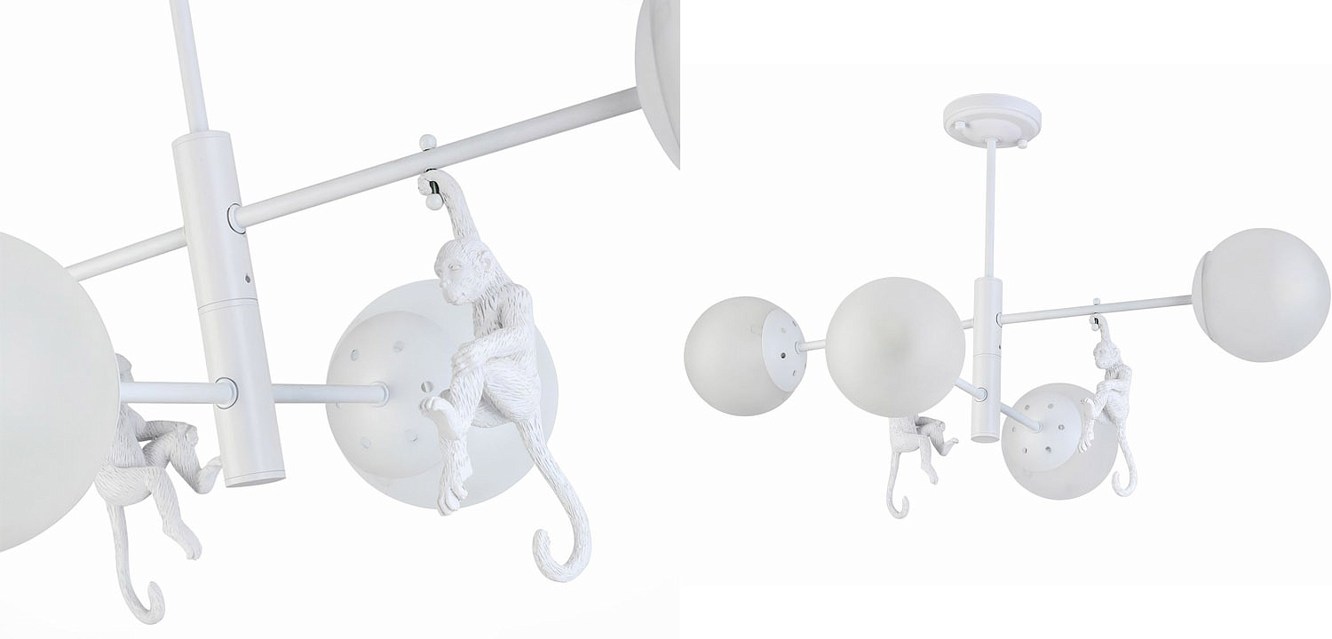 Потолочная люстра Hanging Monkey 4 lamp Потолочная люстра Hanging Monkey 4 lamp - Loft-Concept в Челябинске