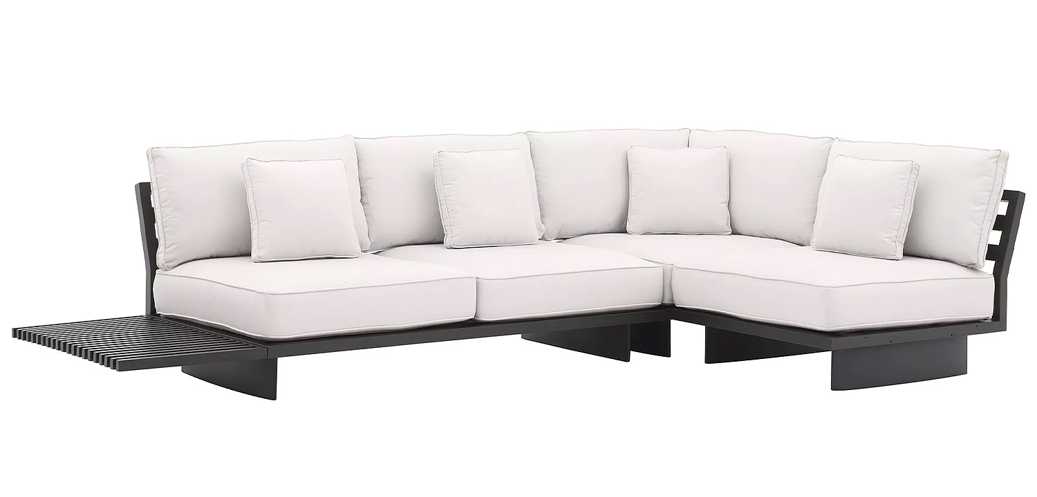 Модульный диван Eichholtz Sofa Royal Palm Белый Черный Модульный диван Eichholtz Sofa Royal Palm Белый Черный - Loft-Concept в Челябинске