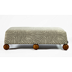 Банкетка Wakonda Gray Zebra с деревянными шариками  варинант исполнения - 2 | Loft Concept в Челябинске