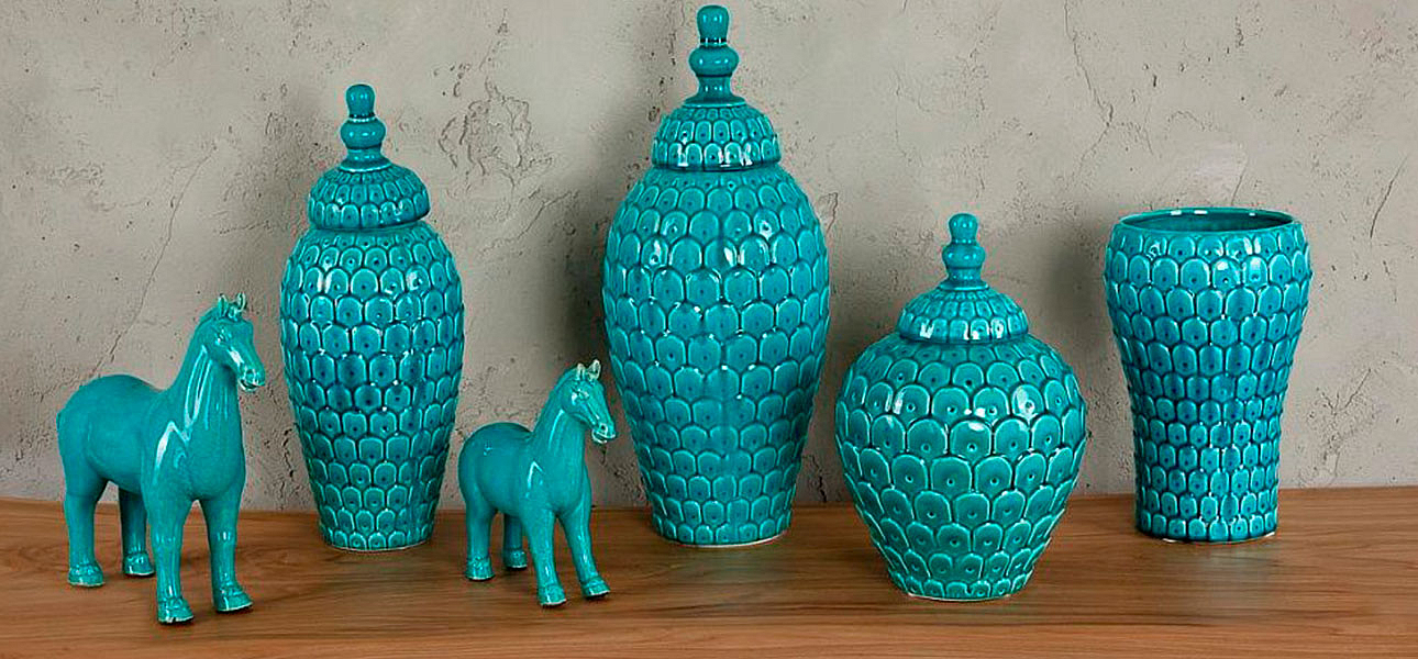 Фигурка керамика синяя лошадь Blue Horse Фигурка керамика синяя лошадь Blue Horse - Loft-Concept в Челябинске