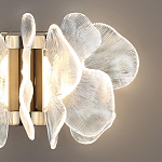 Бра с крупными прозрачными лепестками с рельефной поверхностью Ethereal Bloom варинант исполнения - 5 | Loft Concept в Челябинске