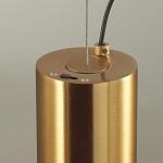 Подвесной светильник с цилиндрическим плафоном из алебастра PEARLS Suspension варинант исполнения - 5 | Loft Concept в Челябинске