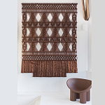 Панно Макраме коричневый цвет  варинант исполнения - 4 | Loft Concept в Челябинске
