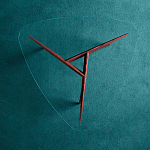 Дизайнерский кофейный стол со стеклянной столешницей Gio Ponti D.552.2 Coffee Table варинант исполнения - 3 | Loft Concept в Челябинске