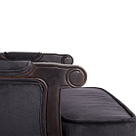 Диван двухместный George Grand Seating black velour варинант исполнения - 4 | Loft Concept в Челябинске