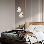 Подвесной светильник из хрусталя Fleuretta Crystal Gold Hanging Lamp варинант исполнения - 3 | Loft Concept в Челябинске