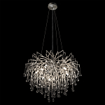 Люстра подвесная с прозрачными стеклянными подвесками в форме капель Диаметр 60 см Droplet Chandelier варинант исполнения - 13 | Loft Concept в Челябинске