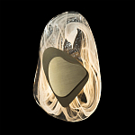 Бра овальное из стекла с золотым элементом Flow Texture  варинант исполнения - 5 | Loft Concept в Челябинске