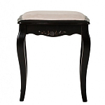 Табурет из массива березы с льяной обивкой в стиле прованс Vintage варинант исполнения - 1 | Loft Concept в Челябинске